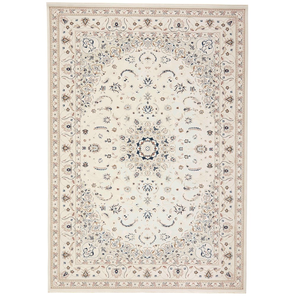 Nain Traditional Medallion EEZFY42N NAI14 Rug in Cream Multi